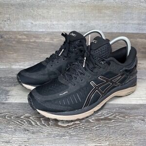 Asics Metarun Womens 9.5 Black Rose Gold Athletic Training Running Shoes